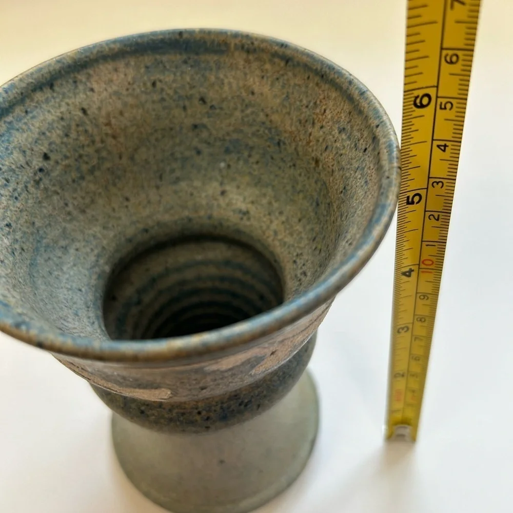 Handmade Vintage Stoneware Pottery  Vase Studio pottery/vase/artist signed